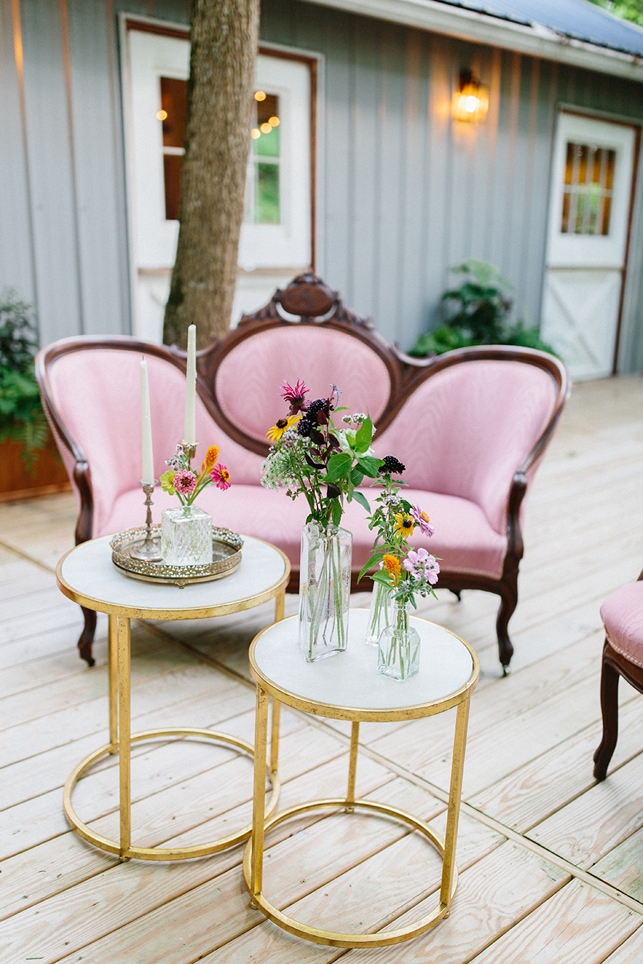vintage furniture wedding marble outdoor